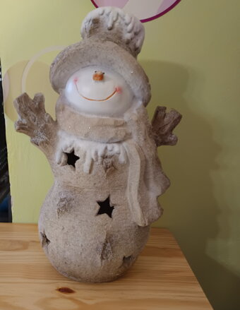 Vánoční dekorace-Sněhulák
