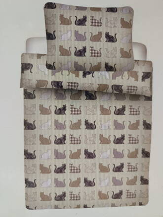 Ložní povlečení Kočky