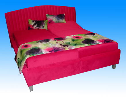 čalouněná postel SHELLY - růžová